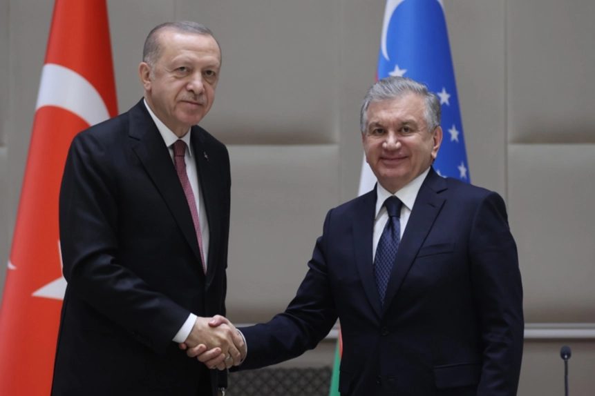 Cumhurbaşkanı Erdoğan Özbekistanlı mevkidaşıyla görüştü