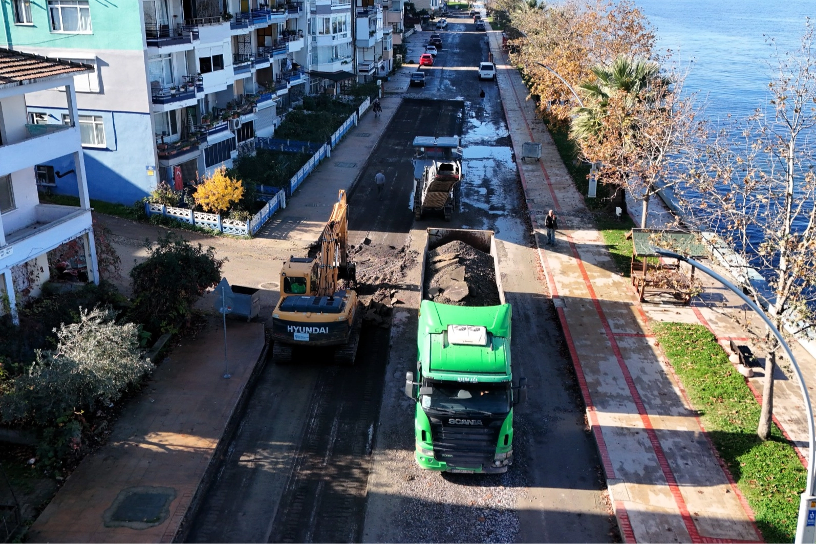 Kocaeli Gölcük Halıdere Sahil Caddesi'ne kapsamlı yenileme