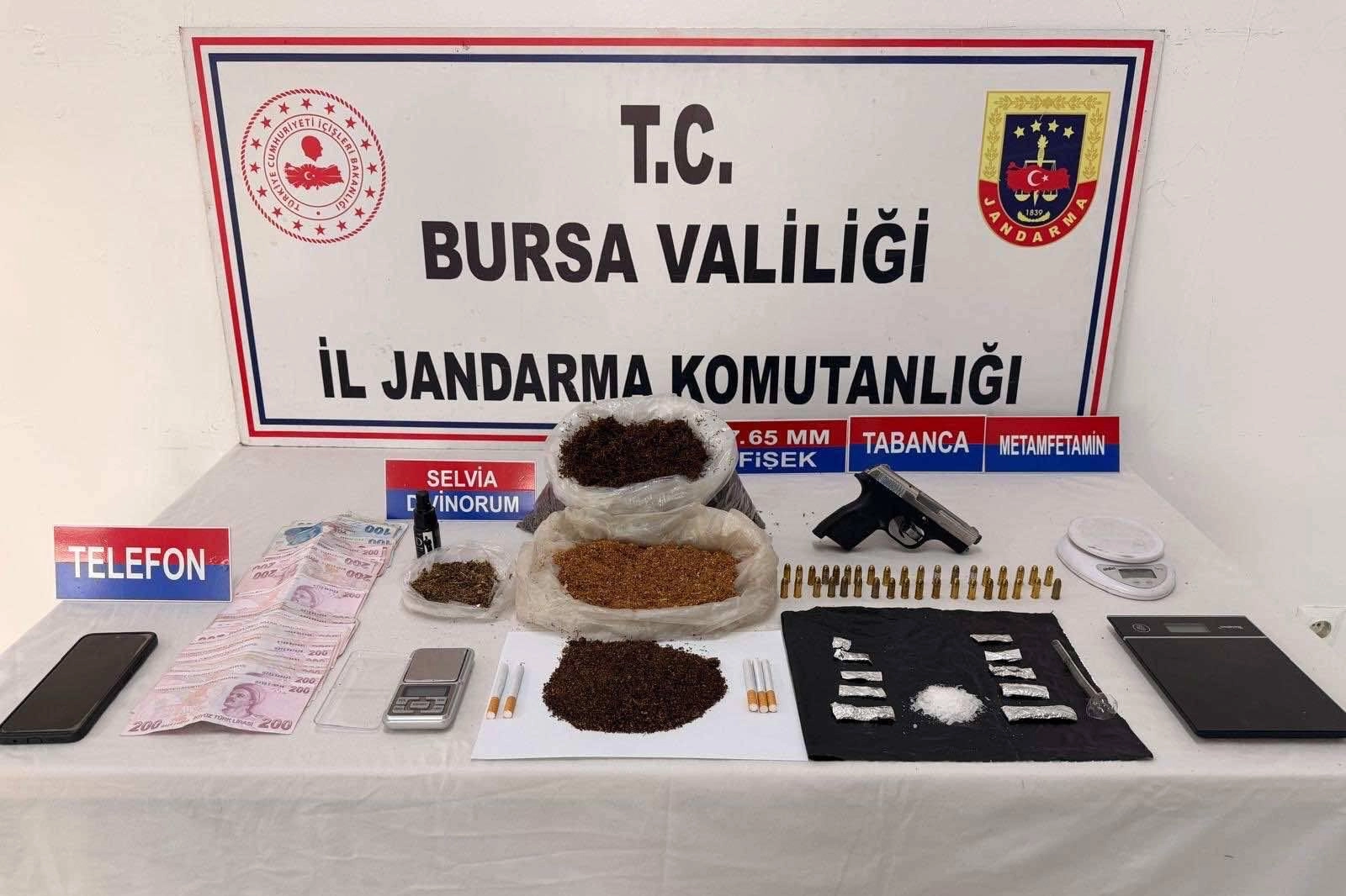 Bursa Yıldırım’da 1 kilogram sentetik madde ele geçirildi