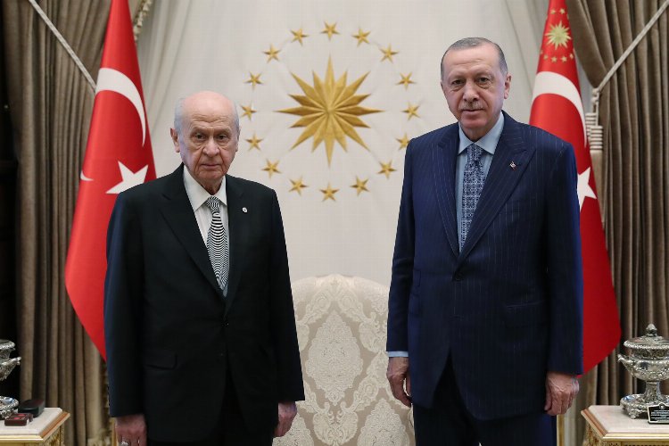 Cumhurbaşkanı Recep Tayyip Erdoğan, MHP Genel Başkanı Devlet Bahçeli’yi Cumhurbaşkanlığı