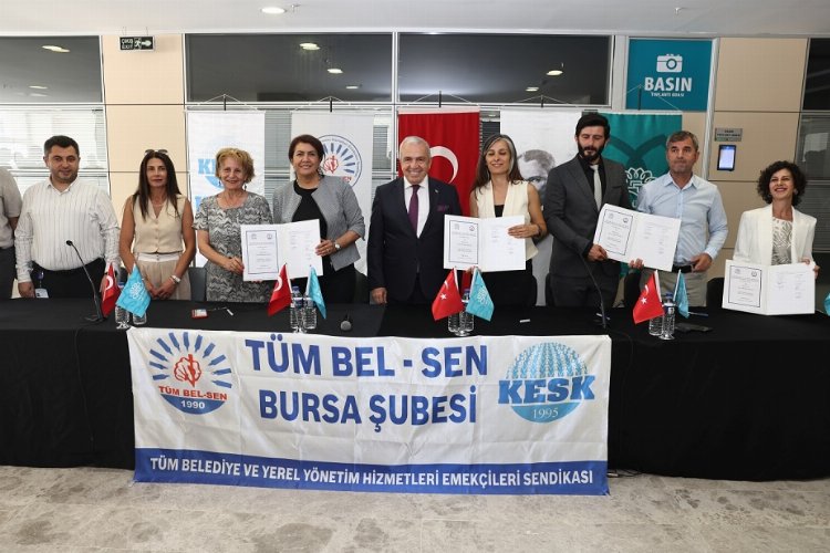 Bursa’da Nilüfer Belediyesi ve TÜM-BEL-SEN arasında imzalanan toplu iş sözleşmesi