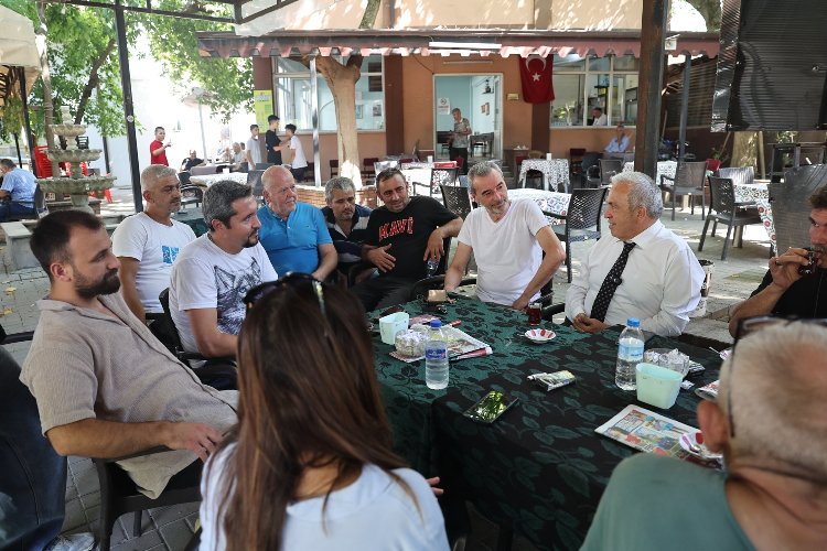 Nilüfer Belediye Başkanı Şadi Özdemir, Demirci Mahallesi’ndeki vatandaşlarla bir araya