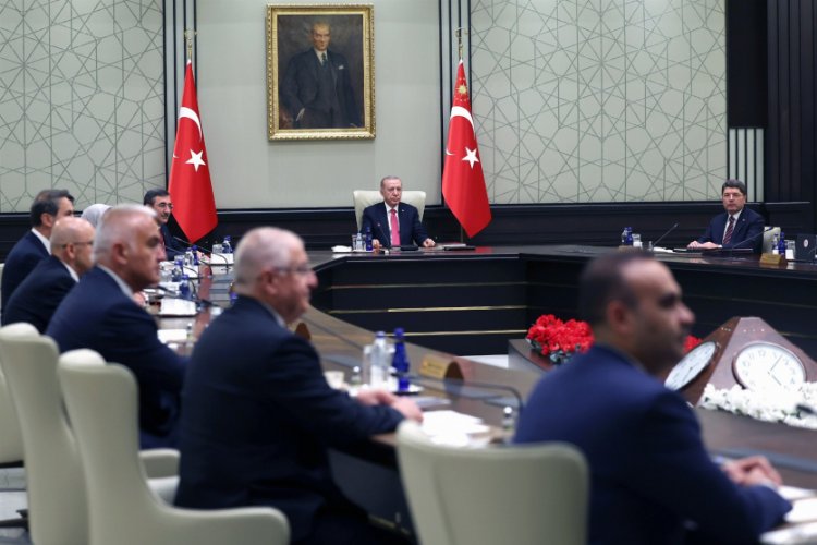 Cumhurbaşkanlığı Kabinesi, Cumhurbaşkanı Recep Tayyip Erdoğan başkanlığında Cumhurbaşkanlığı Külliyesi’nde toplandı.