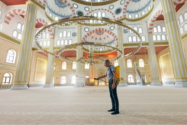 Mevlid Kandili dolayısıyla Nevşehir’deki tüm cami ve mescitler Nevşehir Belediyesi