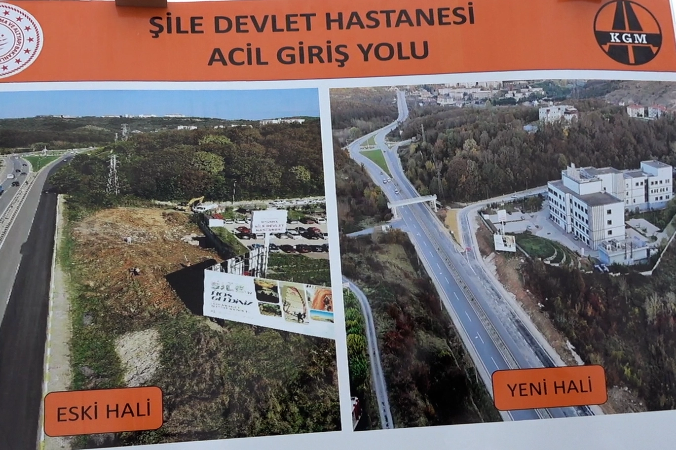 İstanbul’da Şile Devlet Hastanesi güzergahı Otoban yol üzerinden ulaşımı noktasında