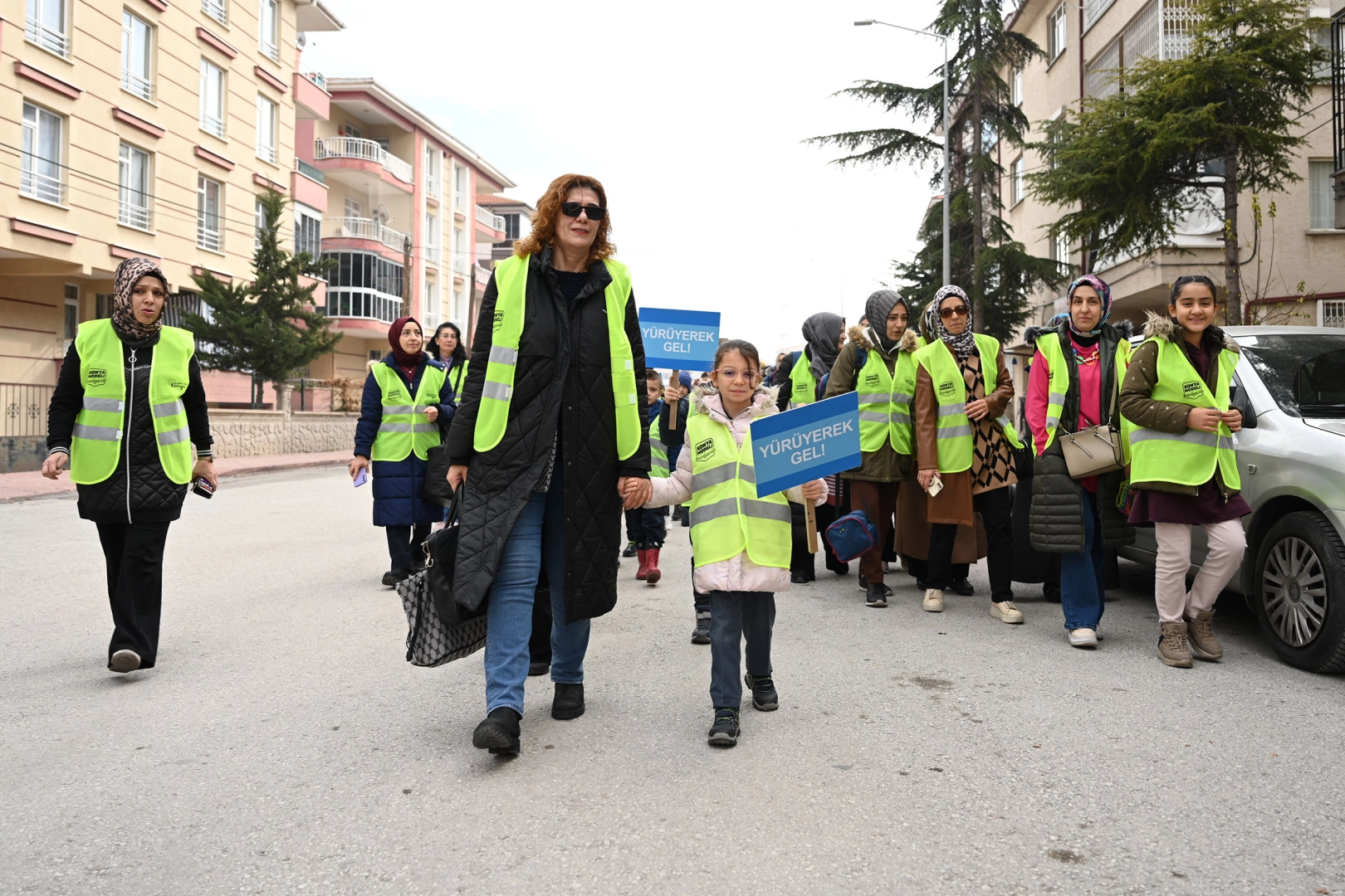 Konya Büyükşehir Belediyesi tarafından sürdürülen “Güvenli Okul Yolları” projesi kapsamında