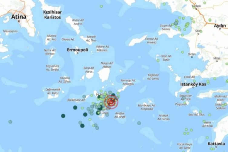 Ege Denizi’nde, 28 Ocak 2025 tarihinden itibaren yoğunlaşmaya başlayan depremlerin